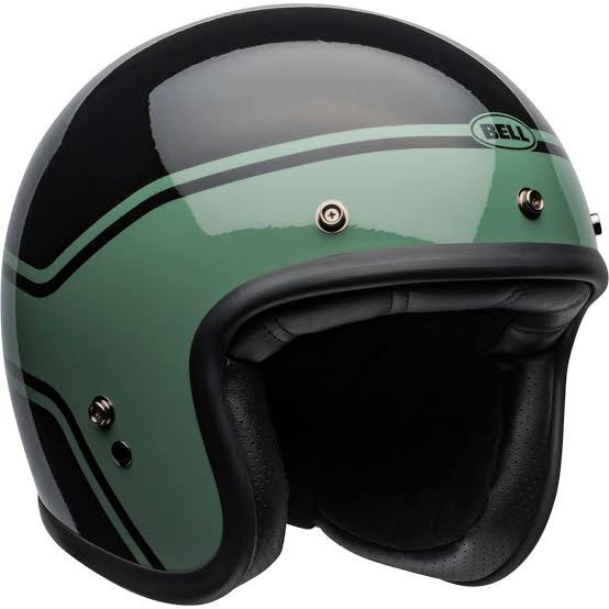big sale  BELL CUSTOM 500 GRAPHICS STREAK GREEN | HELM MOTOR HALF FACE | BELL ORIGINAL | HELMET BELL