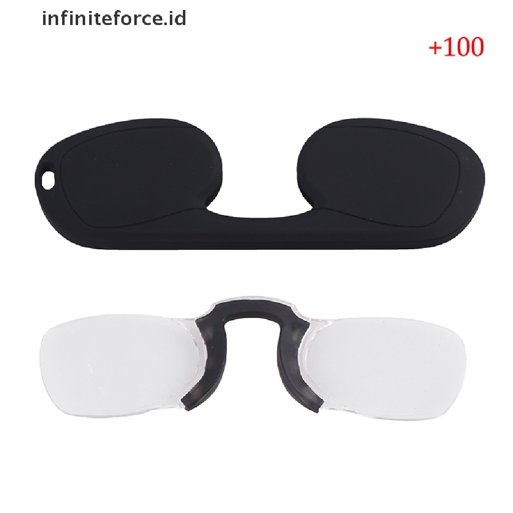 Infiniteforce.id Kacamata Baca Klip Hidung Mini Bahan Silikon Untuk Pria / Wanita