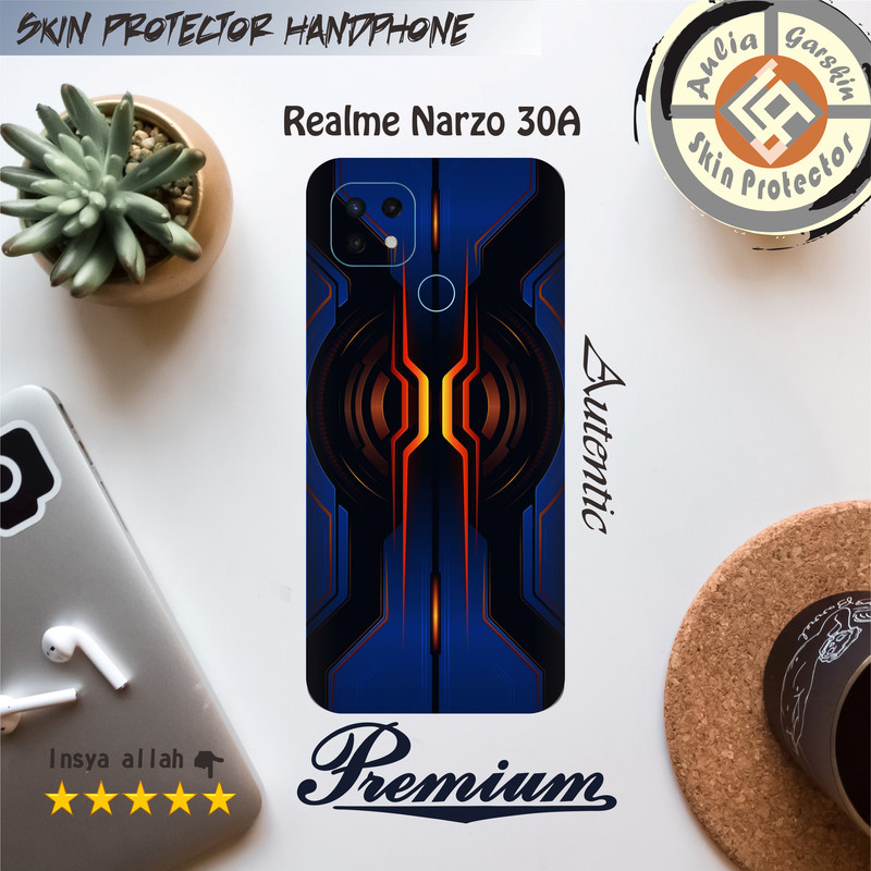 Garshin HP Realme Narzo 30A Motif Shark  - Free Custom Motif