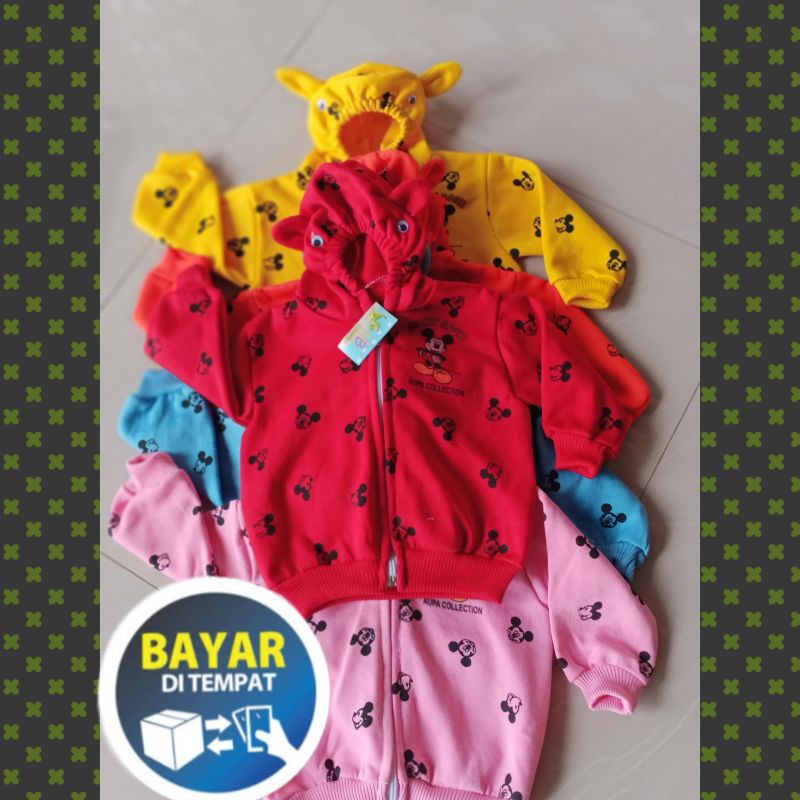 Jaket Bayi motif MICKEY MOUSE