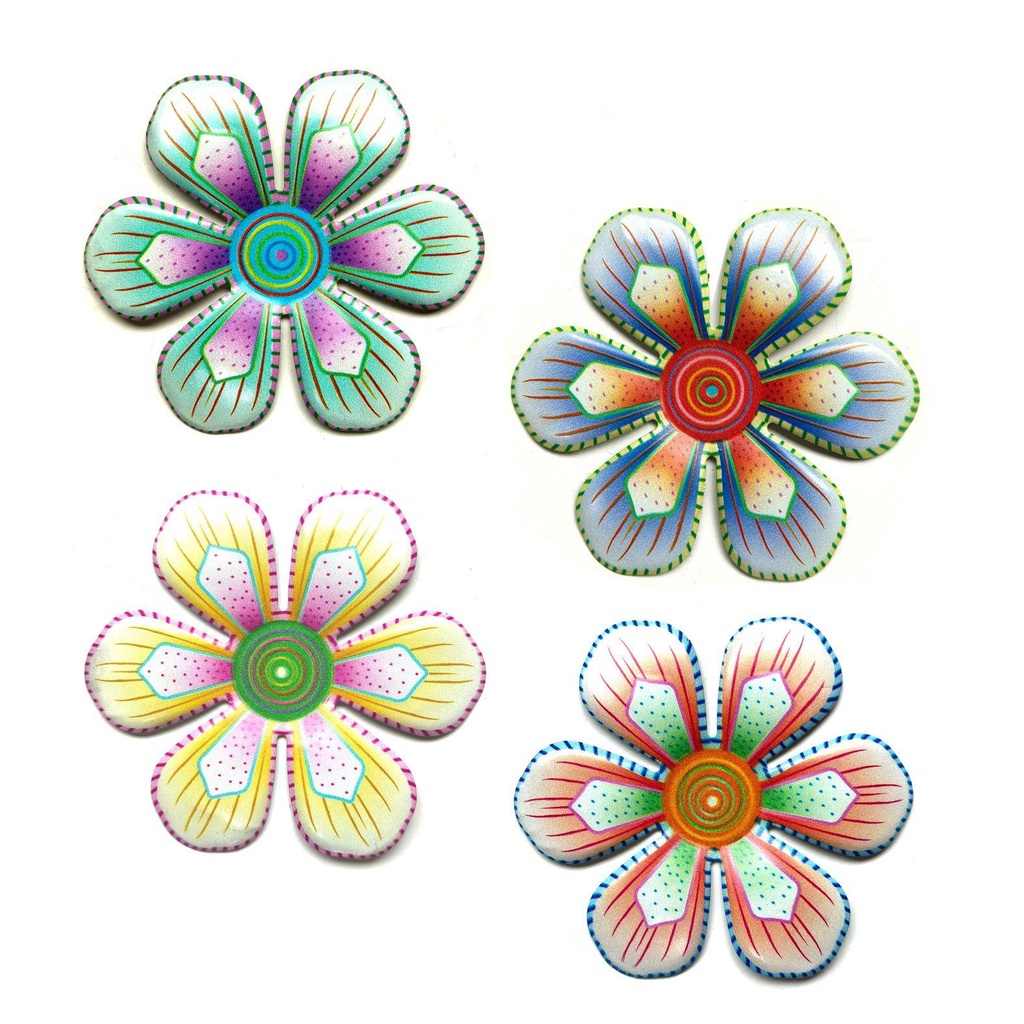 Populer Metal Flower Ornamen Pagar Cantik Home Wall Art