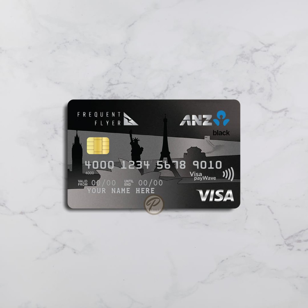 ANZ BLACK - Card Cover Skin Sticker - PLIATA Stiker Kartu ATM, E-Money, E-Toll