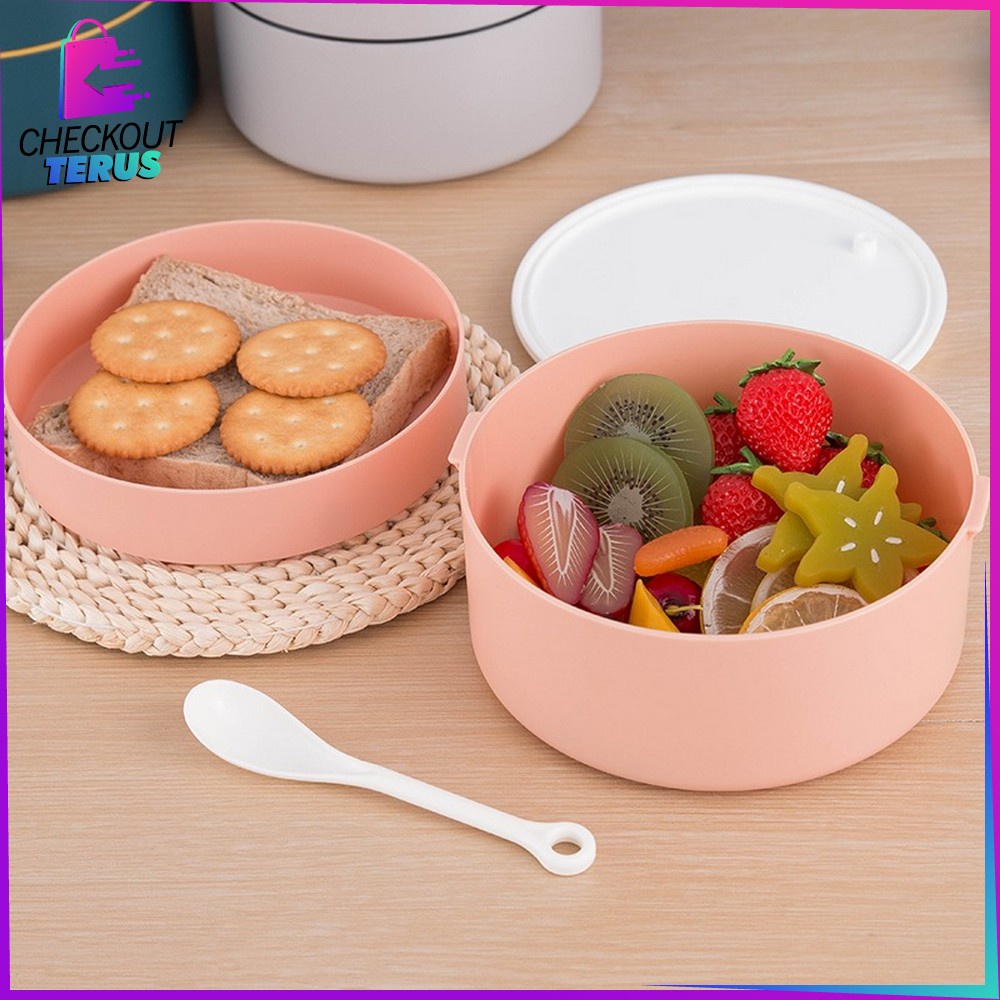 CT C478 Tempat Bekal Makan Double Layer Rantang 2 Tingkat Kotak Makan 2 Tingkat Lunch Box Susun Material Plastik Food Grade