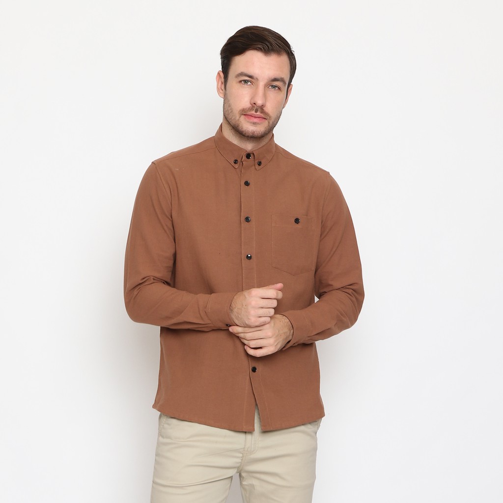 

Seven Original Kemeja Polos Pria Lengan Panjang 0163-XAVI