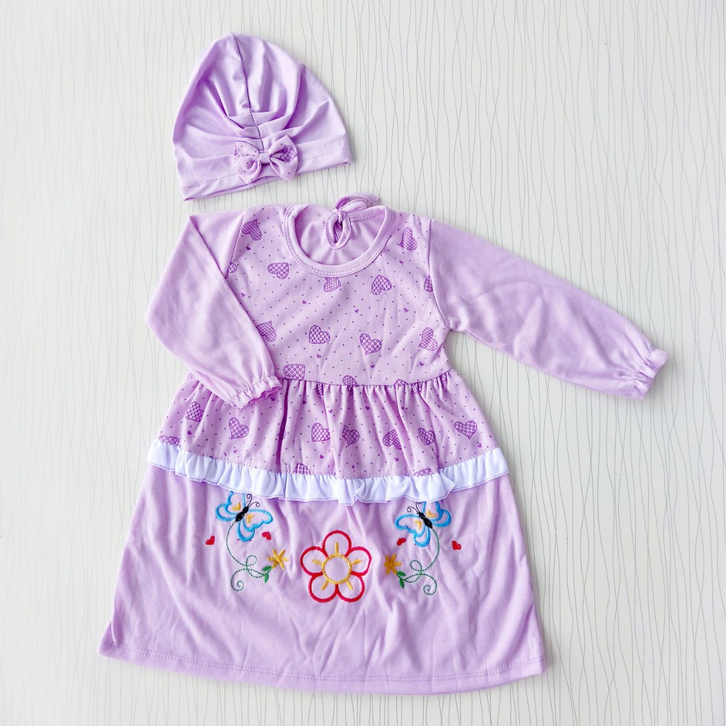 Dress Gamis Baby / Baju Bayi 3-18 Bulan / Setelan Baby / Baby Alicia