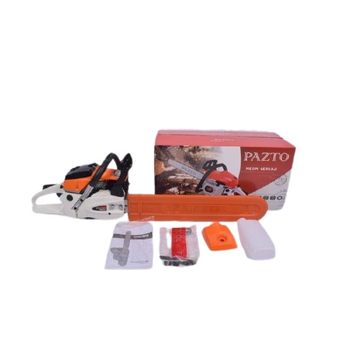 PAZTO MESIN CHAINSAW 5800 2 TAK GERGAJI POTONG KAYU 22&quot; CHAIN SAW