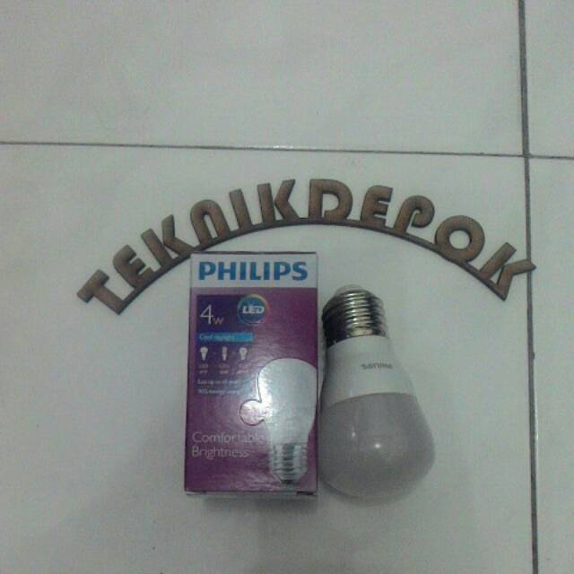 lampu LED 4 watt philips lampu rumah lampu penerang jalan bohlam neon