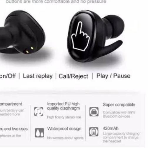 ❇ GG - HEADSET HANDSFREE EARPHONE BLUETOOTH J TWS 4 STEREO BY HARMAN KARDON J TWS4 ➷