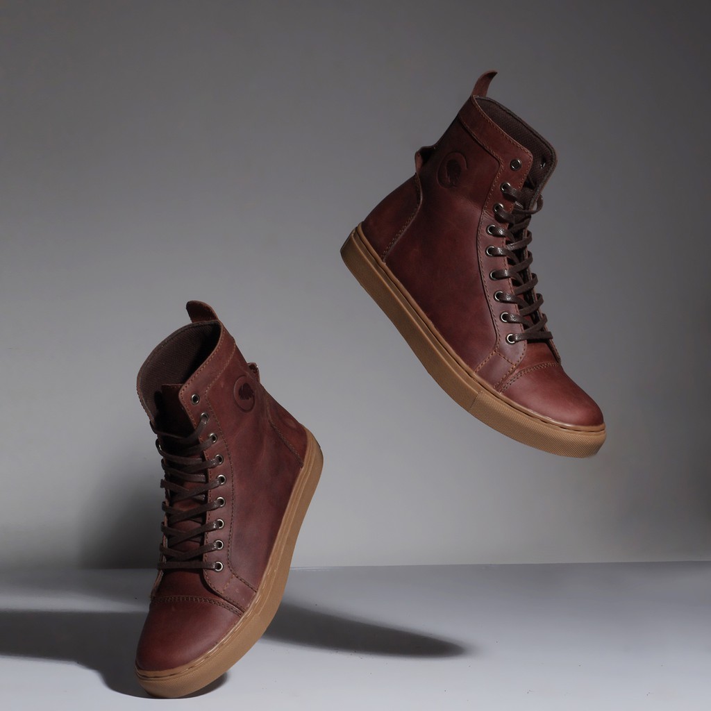 KHAFRA BROWN (KULIT ASLI) |ManNeedMe x Greata| Sepatu Boots Pria ORI