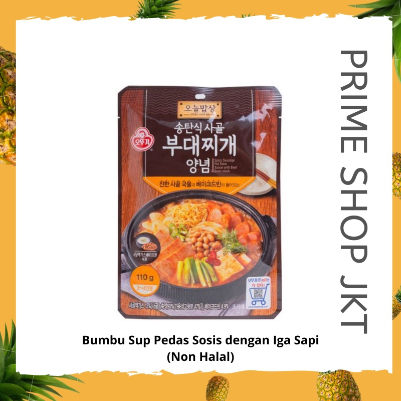

Ottogi Spicy Sausage Pot Stew Sauce with Beef Bone Stock Sup Korea Iga Sapi Sosis