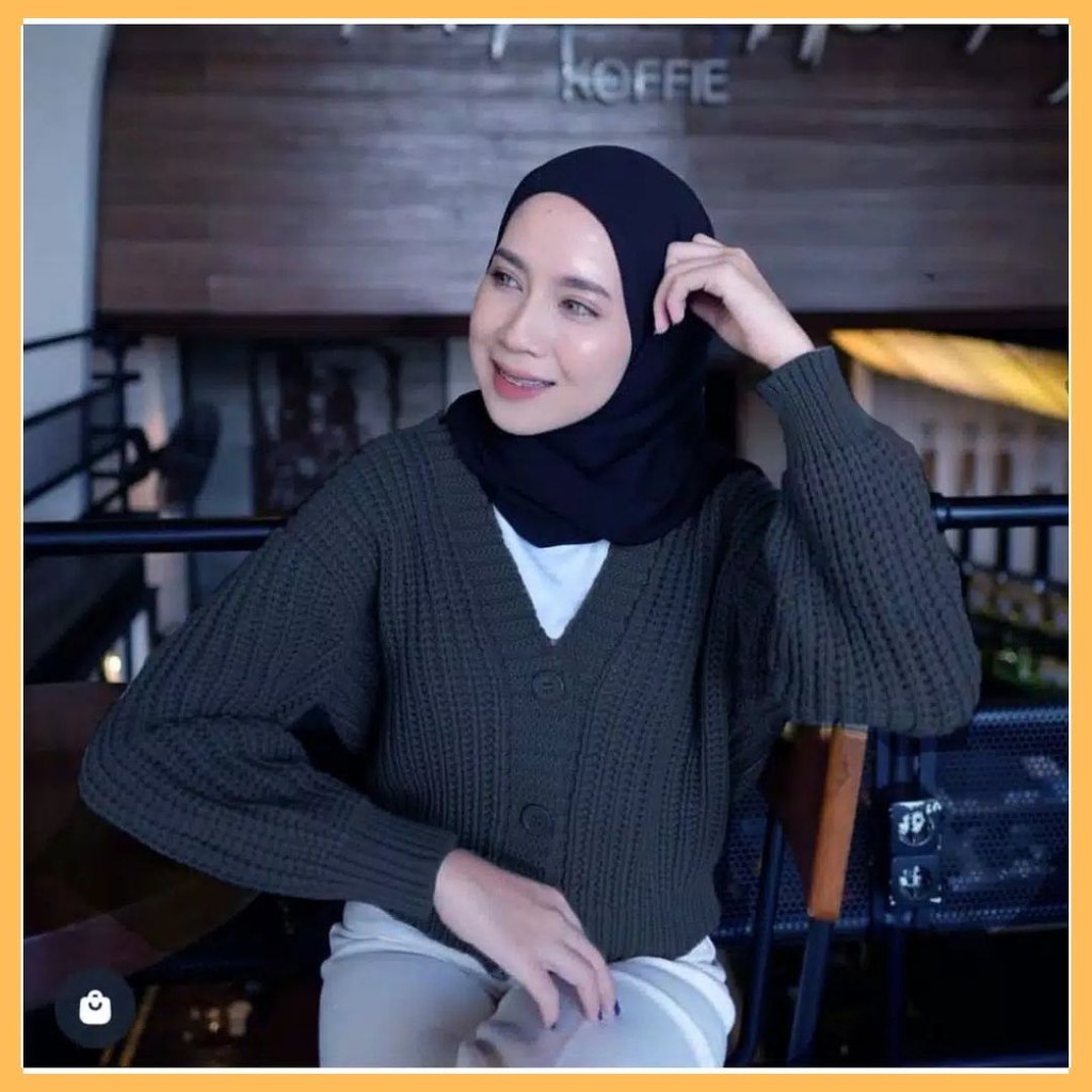 ARSY CARDY / CROP CARDY WANITA / Cardigan Crop / Cardy Rajut / Outer Wanita / Cardigan Rajut Wanita-6