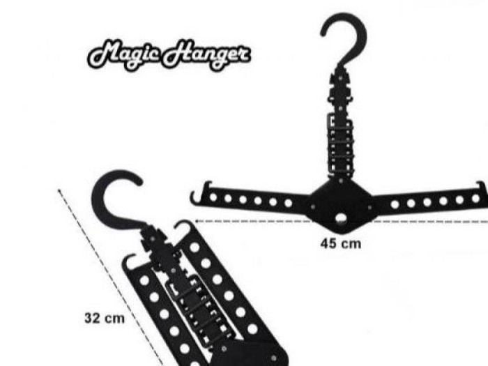 Magic hanger gantungan baju pakaian portable praktis murah
