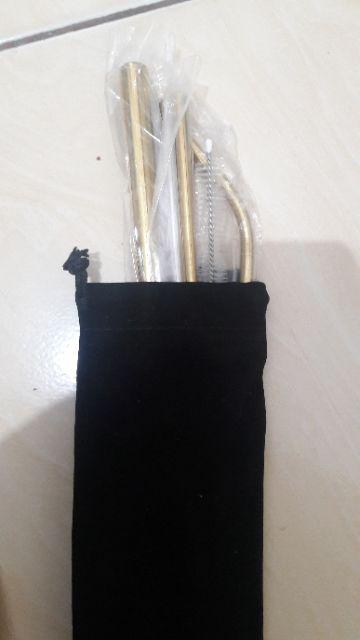 Stainless Straw / Sedotan Stainless, Sedotan Sendok, Sikat Pembersih