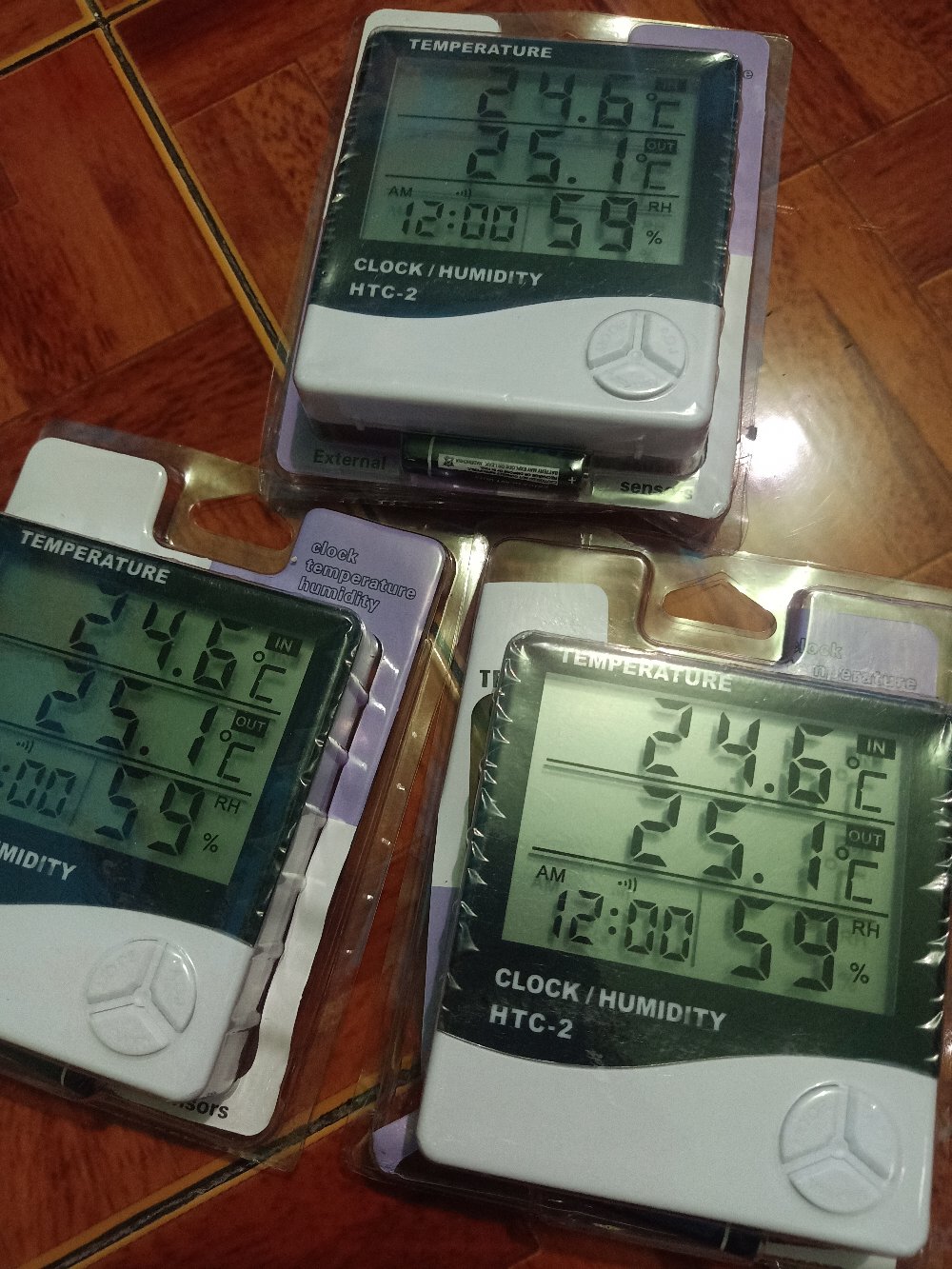 Htc-2 Digital Hygrometer Temperature Meter Clock Htc2 Htc 2 Kabel 1,5m