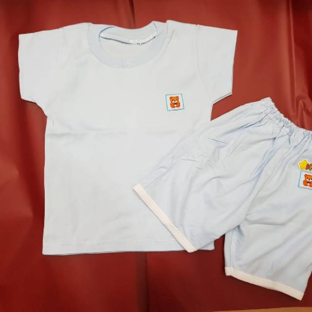 STELAN BAJU PENDEK BAYI VERENA SIZE L USIA  1- 2TAHUN s1