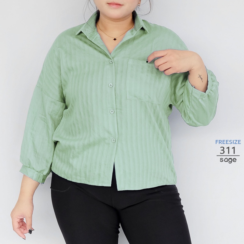 ARENA - Kemeja Wanita Freesize / Oversize Shirt