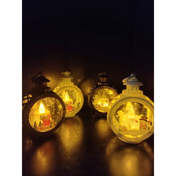 [ORGM] *NATAL* Lampu Dekorasi Natal Lampu Led Lentera Natal motif Santa dan Snowman
