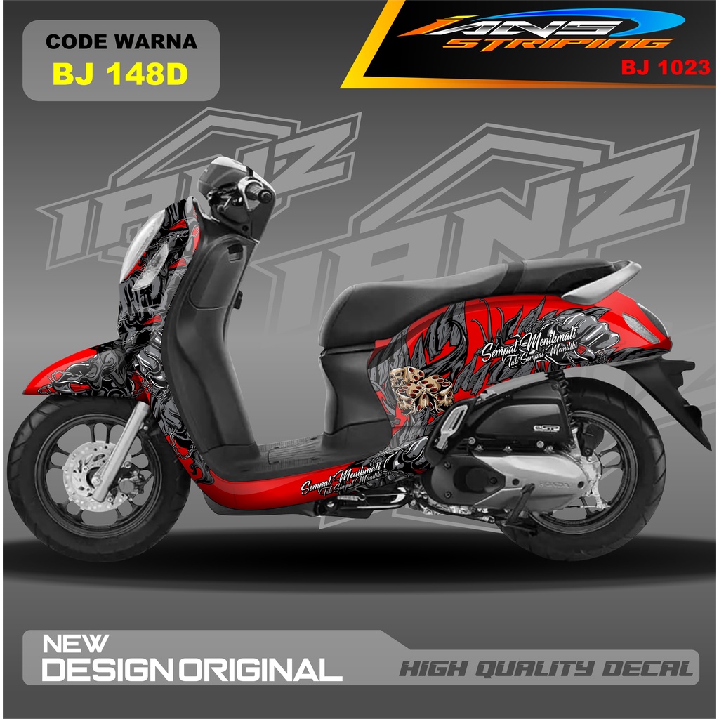 DECAL STIKER SCOOPY FULL BODI MOTOR / STICKER DECAL  HONDA SCOOPY FULL BODY / STICKER VARIASI SCOOPY TERBARU  / STICKER SCOOPY