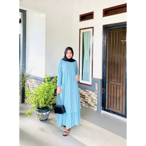 gamis malaysia ceruty polos