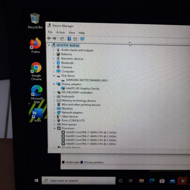 Laptop Lenovo Thinkpad X240 intel Cor i7-4600U Ram 8GB SSD 128GB Vga Intel HD Graphic family Slim Windows 10 64bit