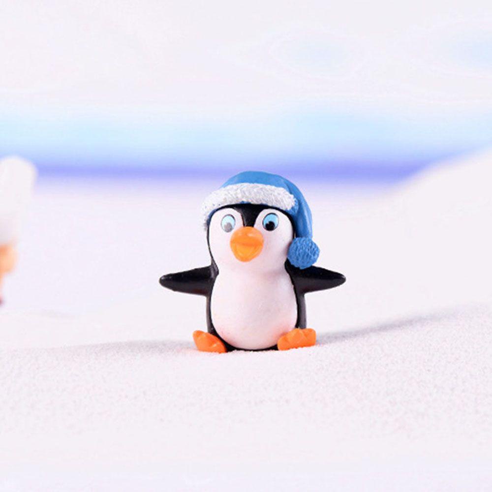 Agustina Winter Penguin Gnomes Hadiah Terbaik Taman Untuk Dekorasi Peri Kerajinan Tangan DIY 4pcs/set