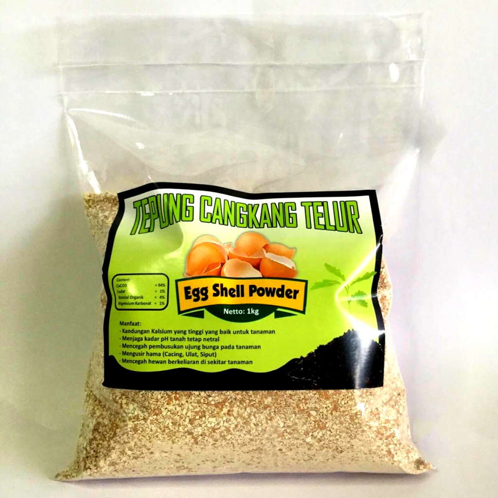 TANAH SUBUR HASIL PANEN BERLIMPAH!!! TEPUNG CANGKANG TELUR 1Kg