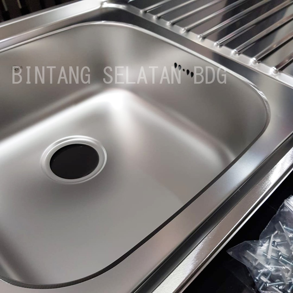 Kitchen Sink Coni IS 900 + Kran Dan Afur Made in Korea