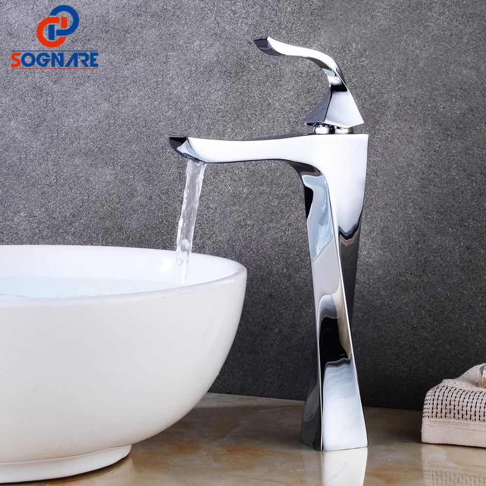 Keran Kamar Mandi Water Heater Luxury Waterfall Tap Tall Bathroom Basin Faucet Single Handle Cold Shopee Indonesia