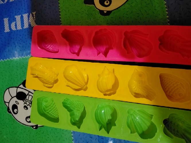 Cetakan Kue Bangkit Dan Sagu Plastik 5 Variasi Motif