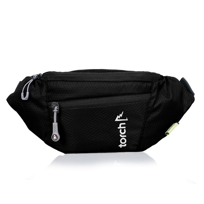 Tas Waistbag Torch Hamura Caviar Black Original Murah