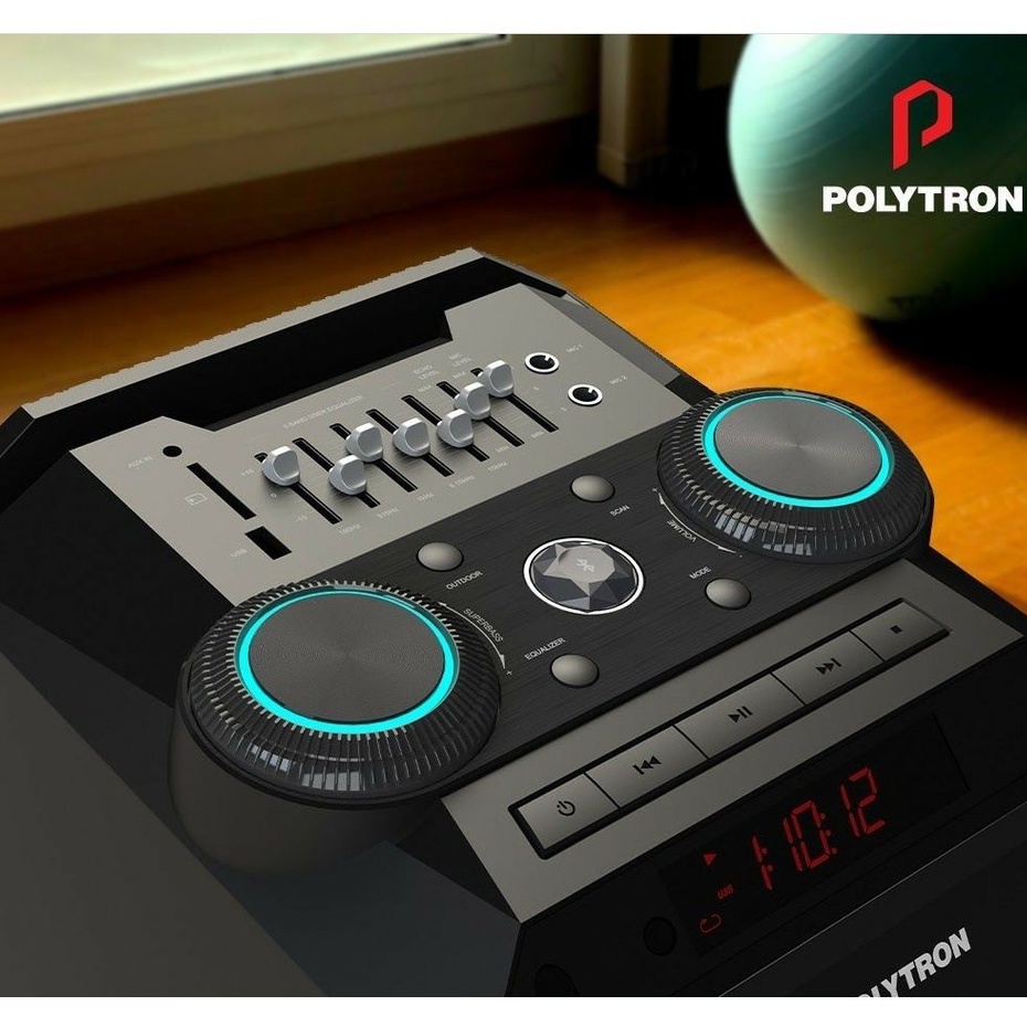 Polytron Speaker Pas 8CF28 FM RADIO with LAMPU AMBIENCE