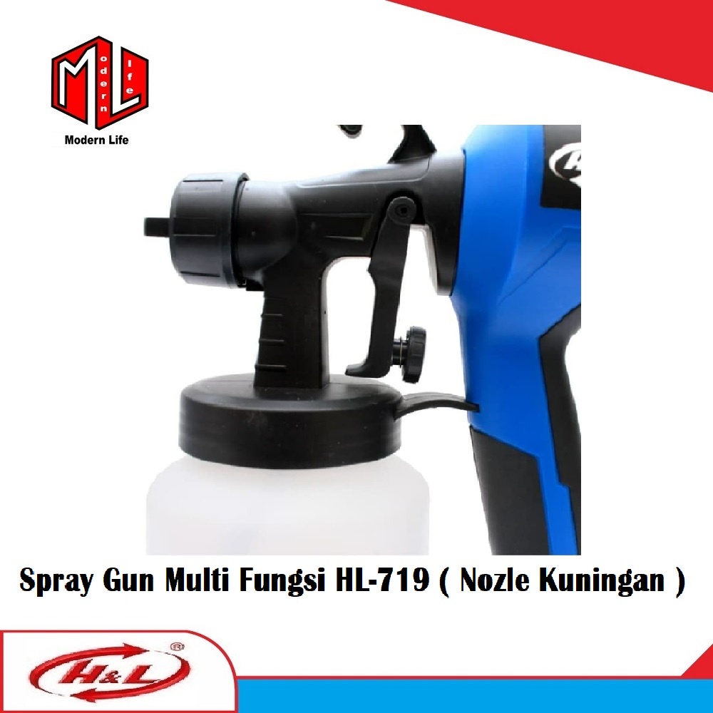 Spray Gun Elektrik Alat Semprot Listrik Cat Minyak Multifungsi HL 719