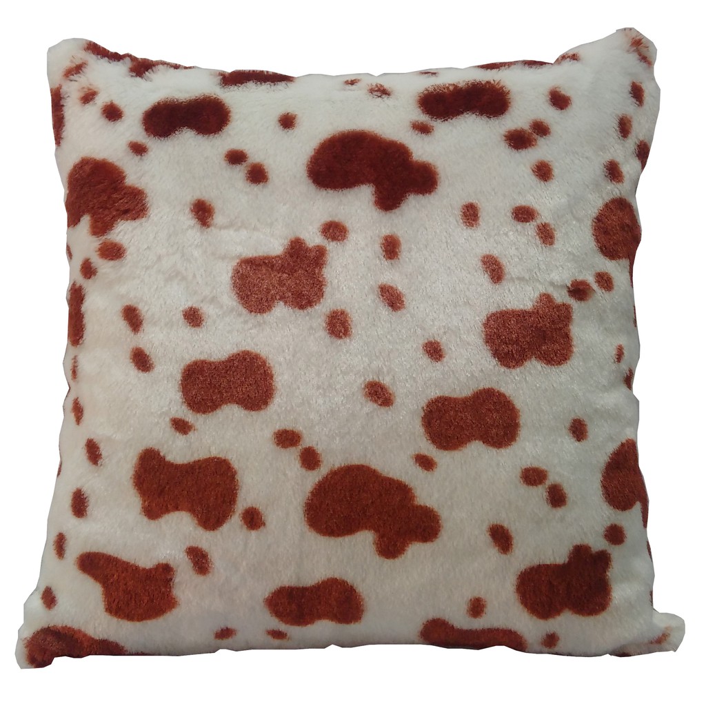Sarung Bantal Sofa - Cover Bantal Sofa Motif Corak Sapi Coklat