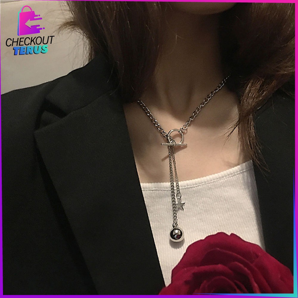 CT K122 Kalung Wanita Infinity Love Aksesoris Fashion Cewek Korean Style Kalung Rantai Liontin Aesthetic Women