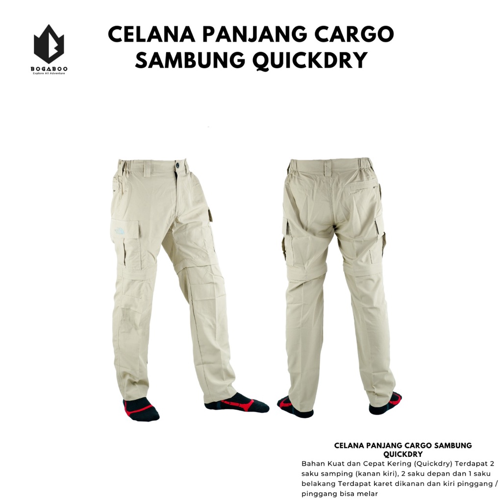 Celana Sambung - Celana Cargo - Celana Panjang Outdoor- celana quickdry sambung - celana pdl - celana cargo sambung