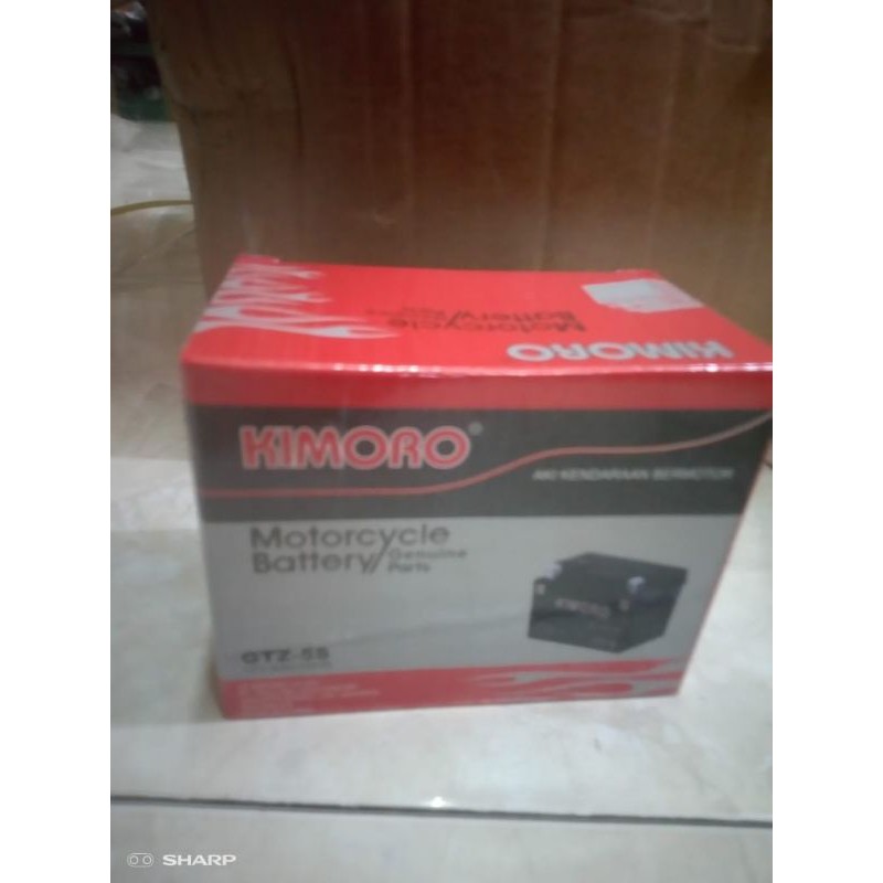 Termurah Aki Kering KIMORO  GTZ5S Beat,Scopy,Supra x 125,Vario Old