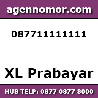 kartu perdana xl nomor cantik 0877 1111 1111