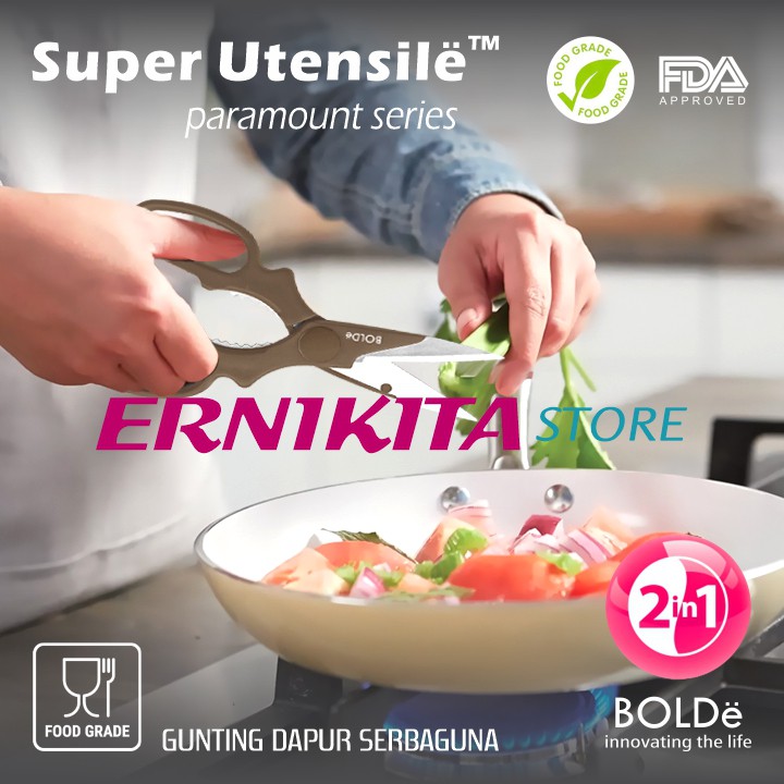 BOLDe SCISSOR PARAMOUNT / ELECTRA SERIES - Super Utensil Gunting Dapur 2 in 1