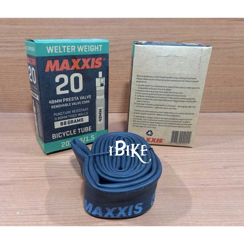 Ban Dalam Maxxis 20 X 1.30-1.50 Welter weight Pentil Presta