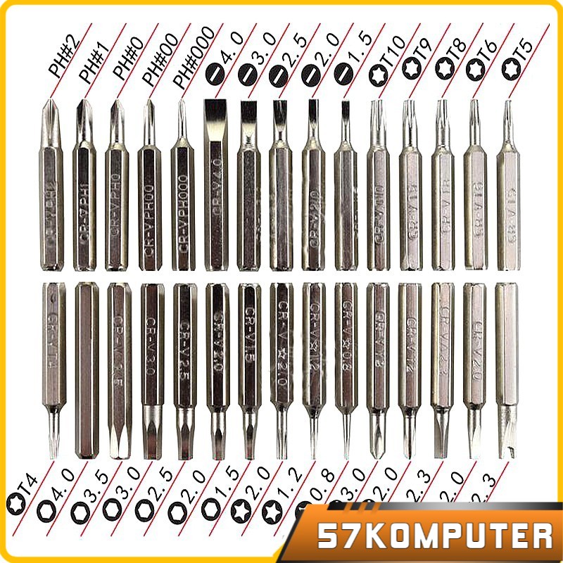 Obeng set Universal Multifungsi 20in1