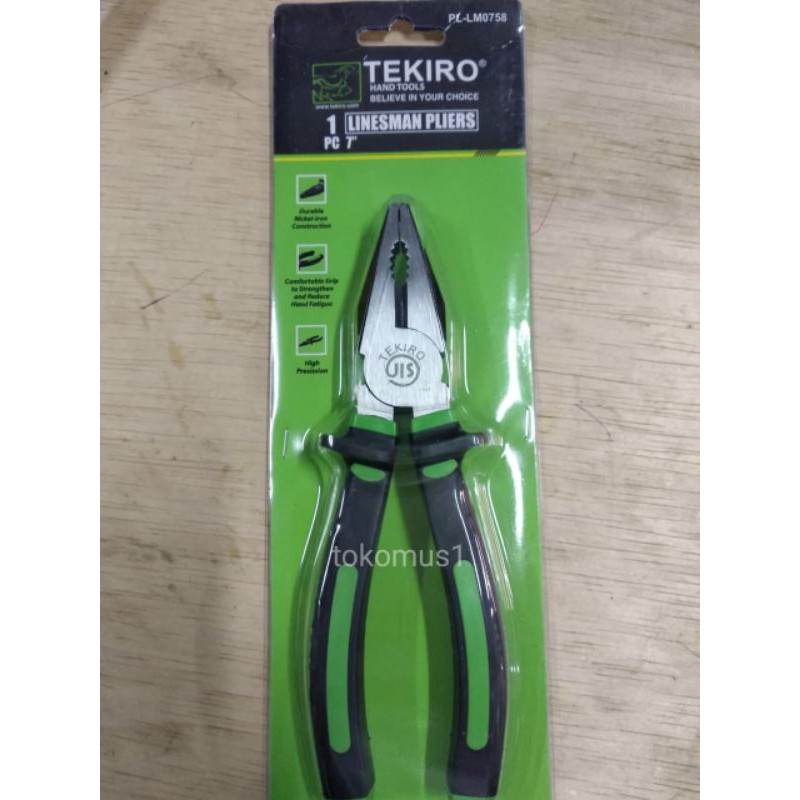 TANG KOMBINASI /LINESMAN PLIERS TANG LANCIP TEKIRO BERKUALITAS MURAH