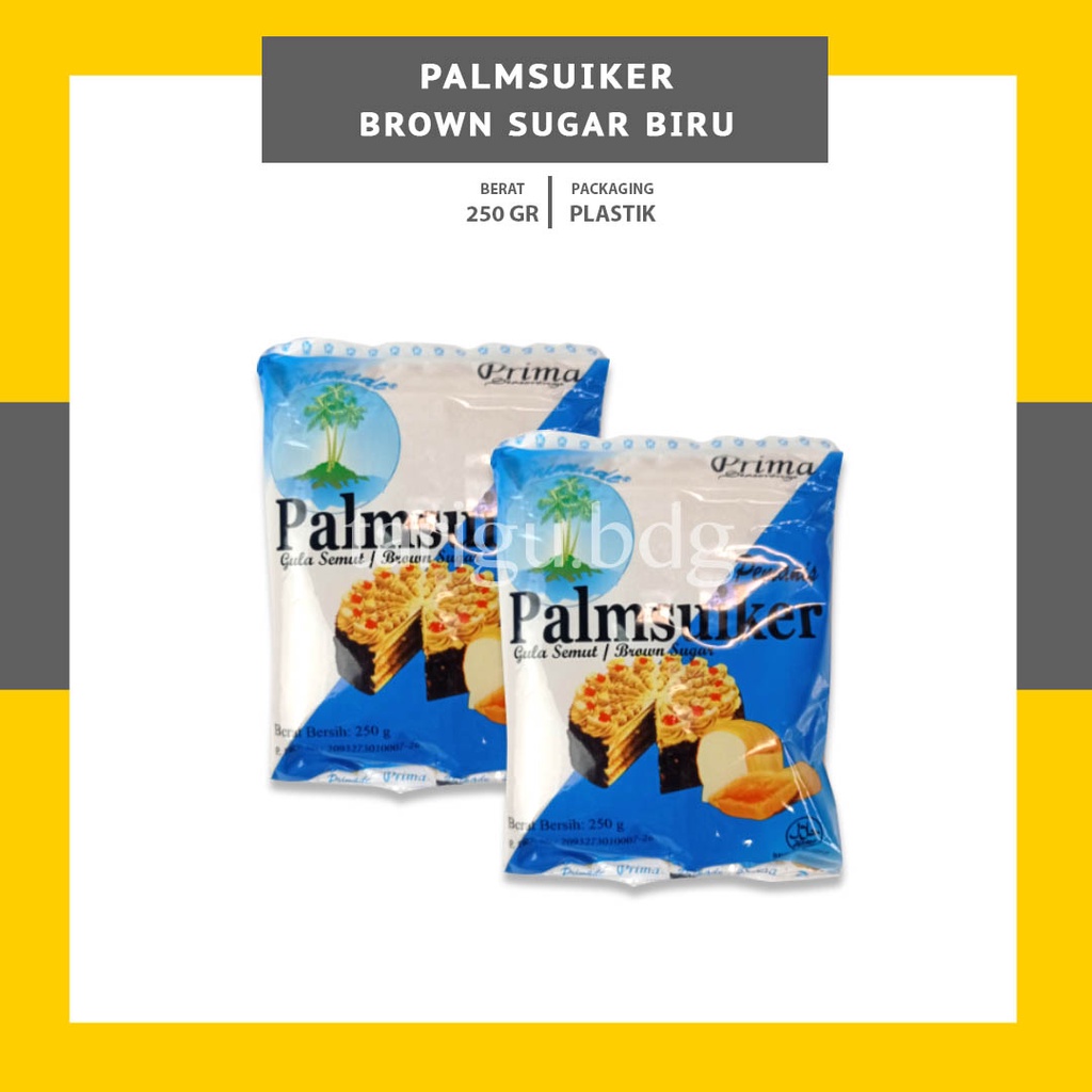 GULA AREN PALMSUIKER PRIMA 250GR - PALM SUGAR - GULA PALEM BUBUK - GULA BUBBLE TEA - KOPI AREN BOBA