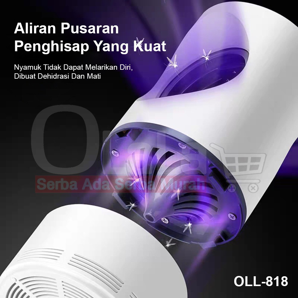 Lampu Perangkap Nyamuk USB LED Mini Electric Mosquito Catcher trap UV OLL-818