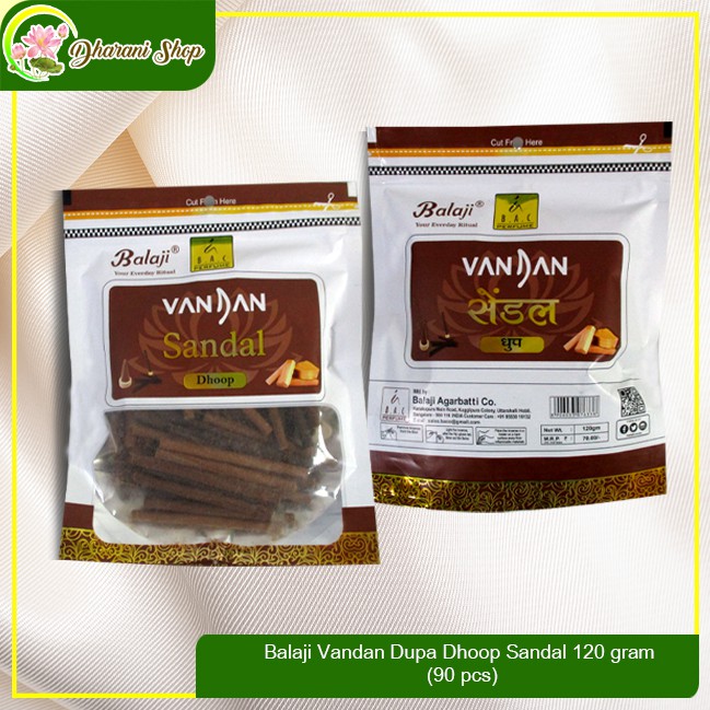 Balaji Vandan Dupa Dhoop Sandal 120 gram (90 pcs)