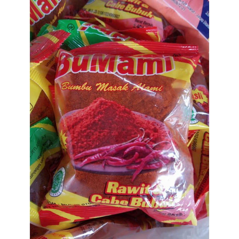 

CABE BUBUK EXTRA PEDAS ASLI BUMAMI NETT 50 GRAM - UCRIT FOOD