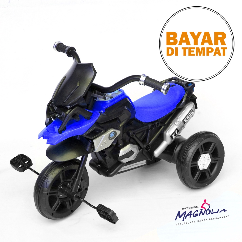 Sepeda Roda Tiga Sepeda Tricycle Exotic Anak 2 -3 Tahun Model Sepeda Motor Mainan Anak - Biru