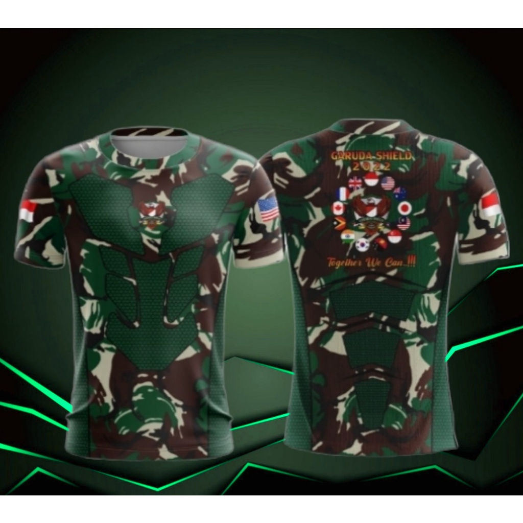 KAOS JERSEY TNI AD/AL/AU || OLAHRAGA || KAOS JERSEY GARUDA SHIELD LATMA 2022 || TERBARU ORIGINAL || 