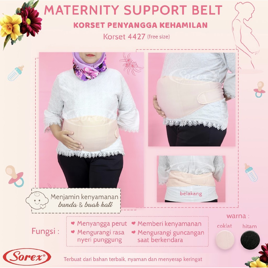 KORSET PENYANGGA PERUT IBU HAMIL SOREX 4427 / SOREX 4430 SOREX MATERNITY SUPPORT BELT KORSET