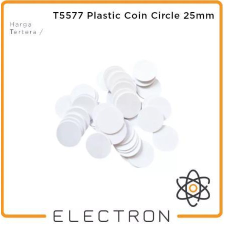 T5577 Koin Bulat RFID 125kHz Proximity Rewritable Coin Copy Clone Tag