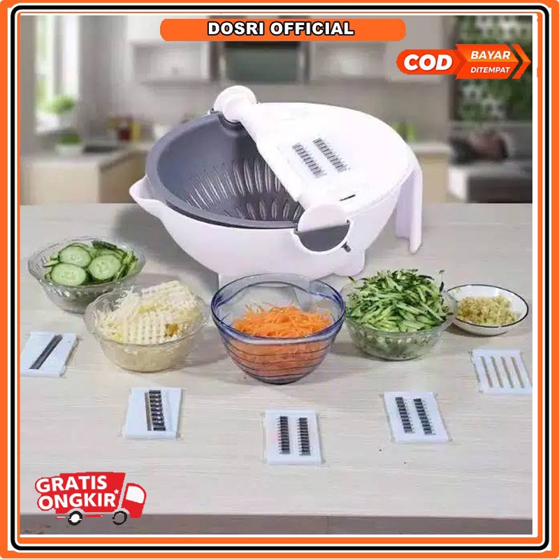 [BISA COD] Parutan Magic Slicer 9 in 1 / Parutan / Baskom Multifungsi Serbaguna